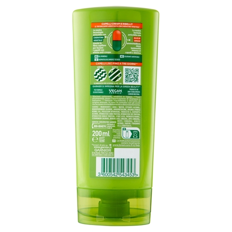 Garnier Fructis Balsamo Hydra Liss & Shine, balsamo lisciante 200 ml